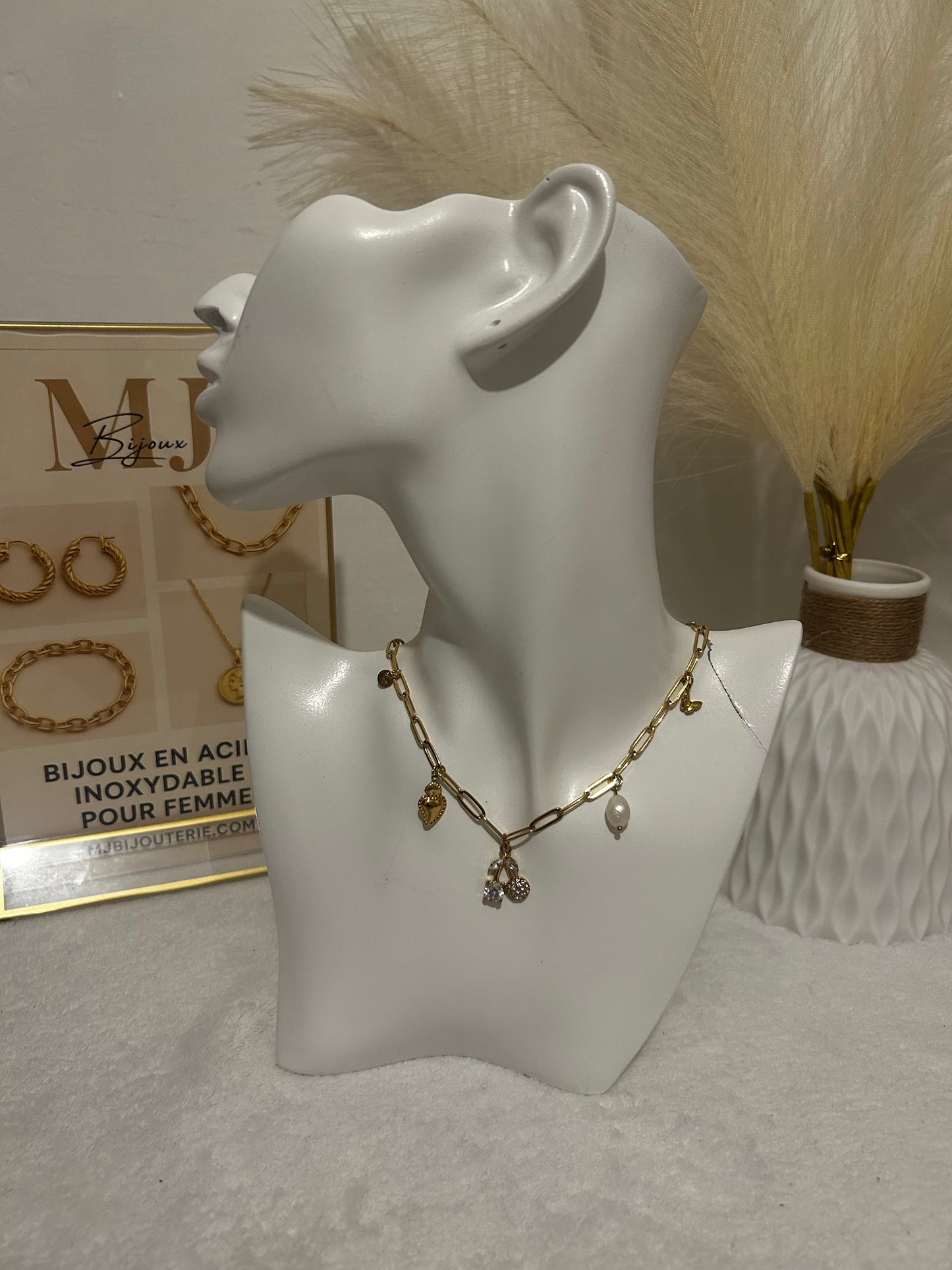 Collier en doré et Argenté Madison en acier inoxydable