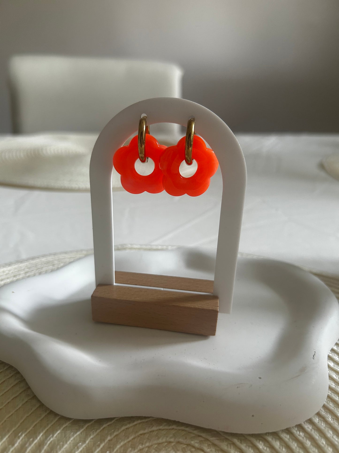 Boucles d’oreilles Ninon orange