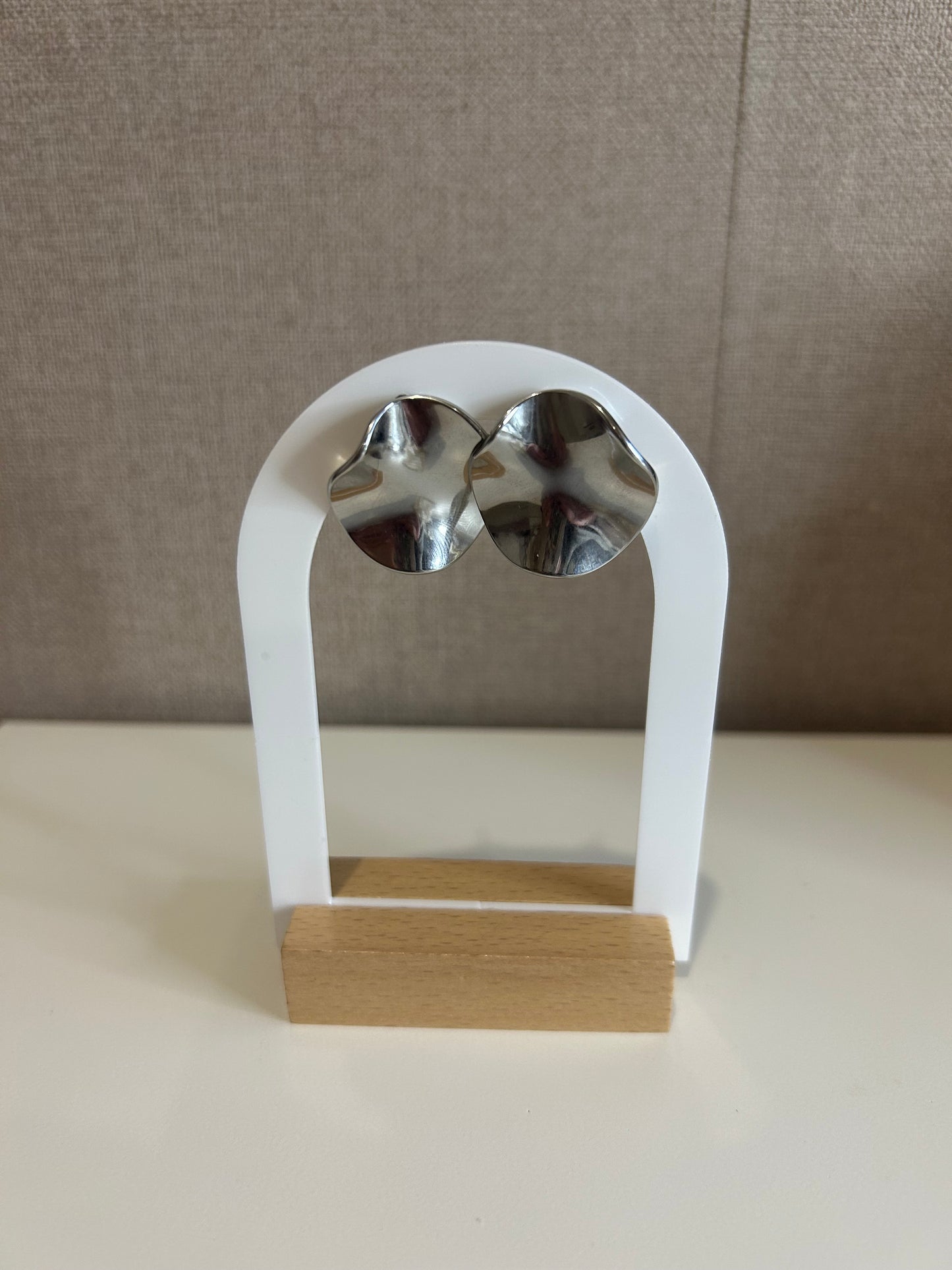 Boucles d'oreille Kiara argenté en acier inoxydable