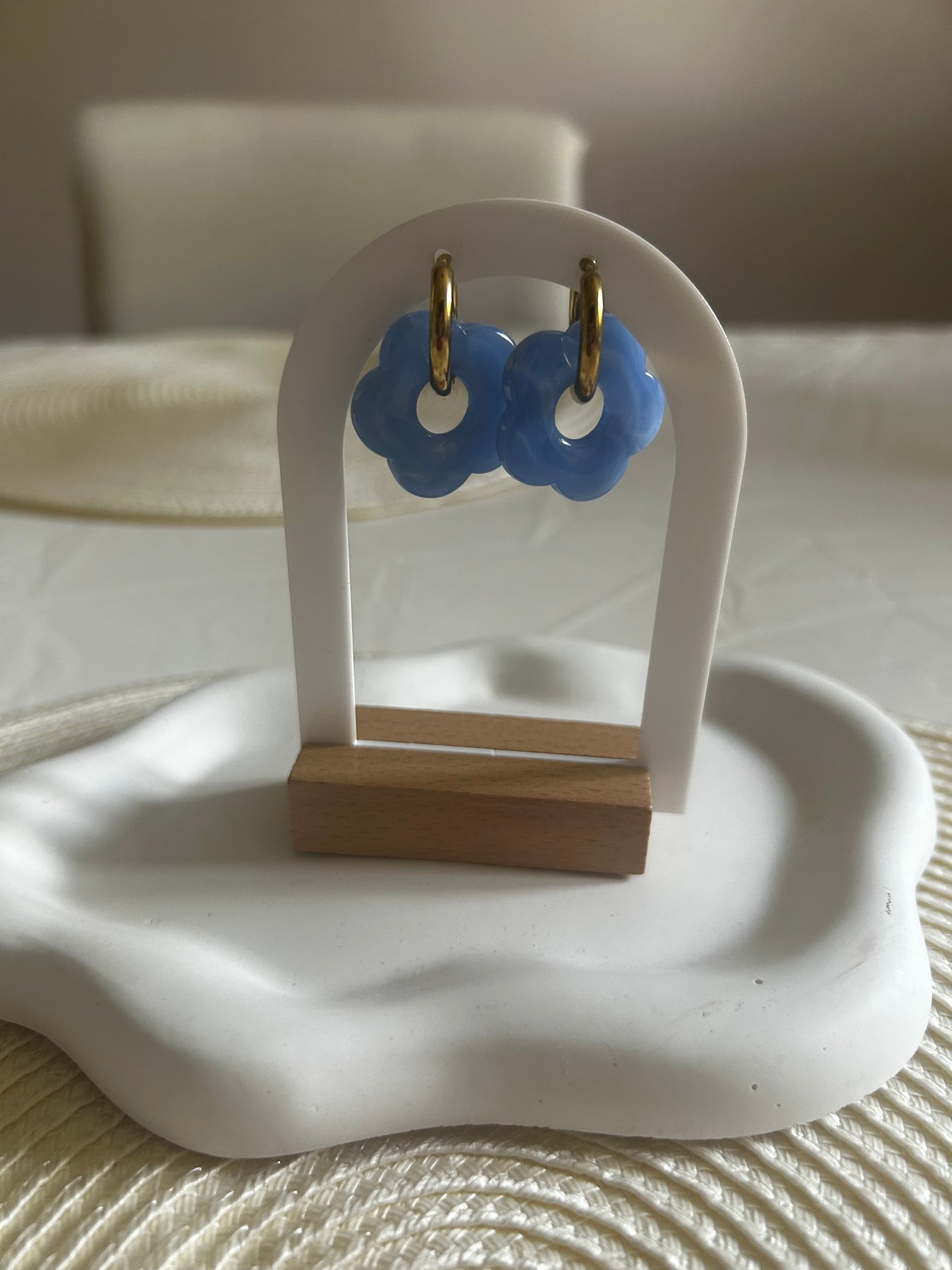 Boucles d’oreilles Ninon cyan