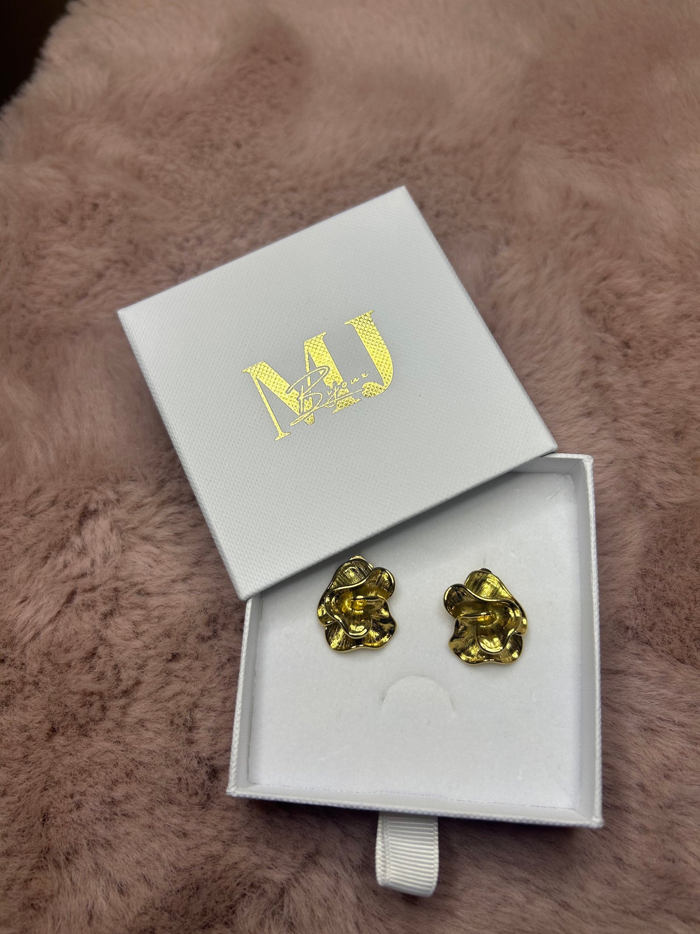 Boucles d'oreilles Lilou en doré en acier inoxidable