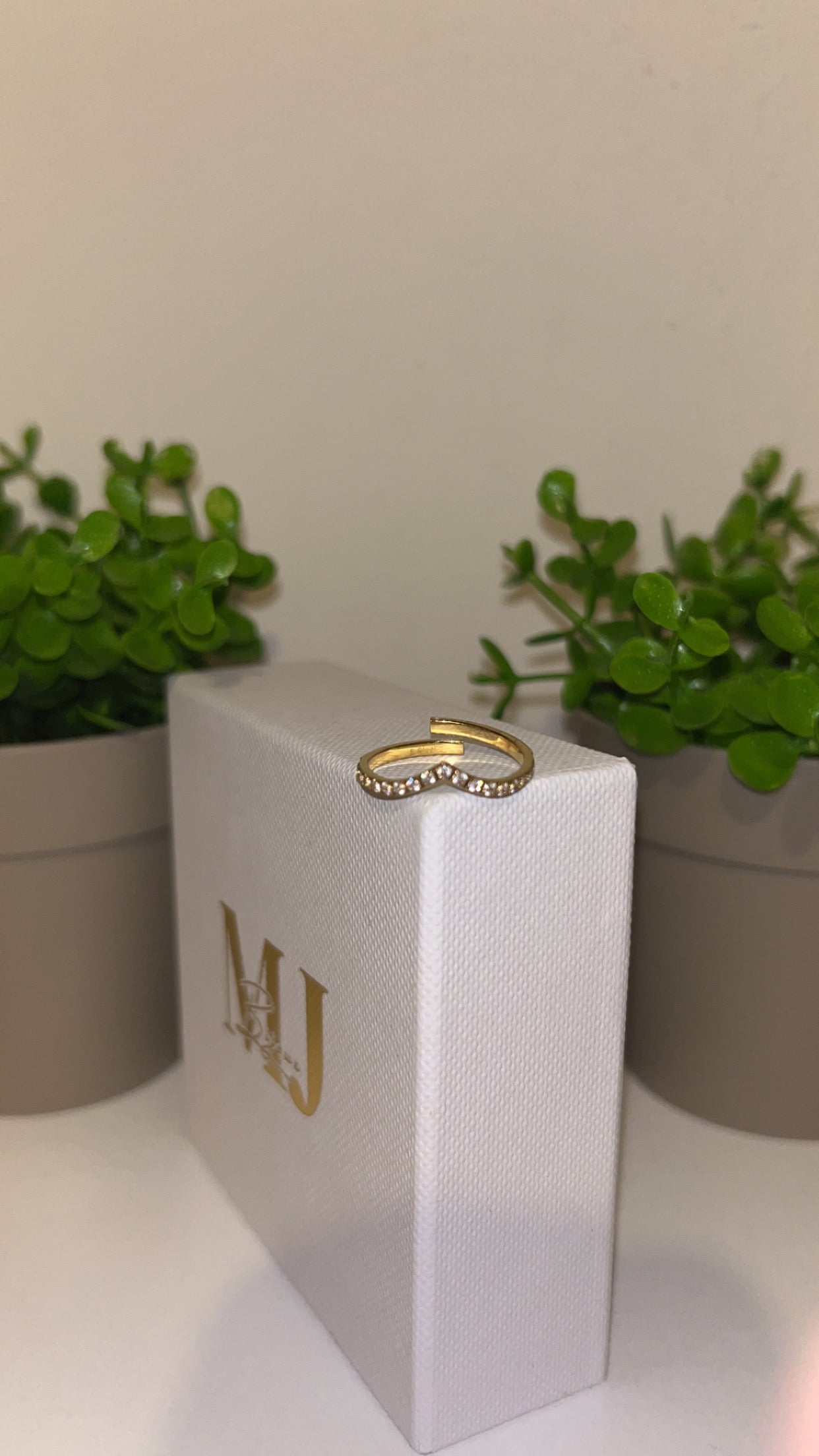 Bague "Louanne" en acier inoxydable