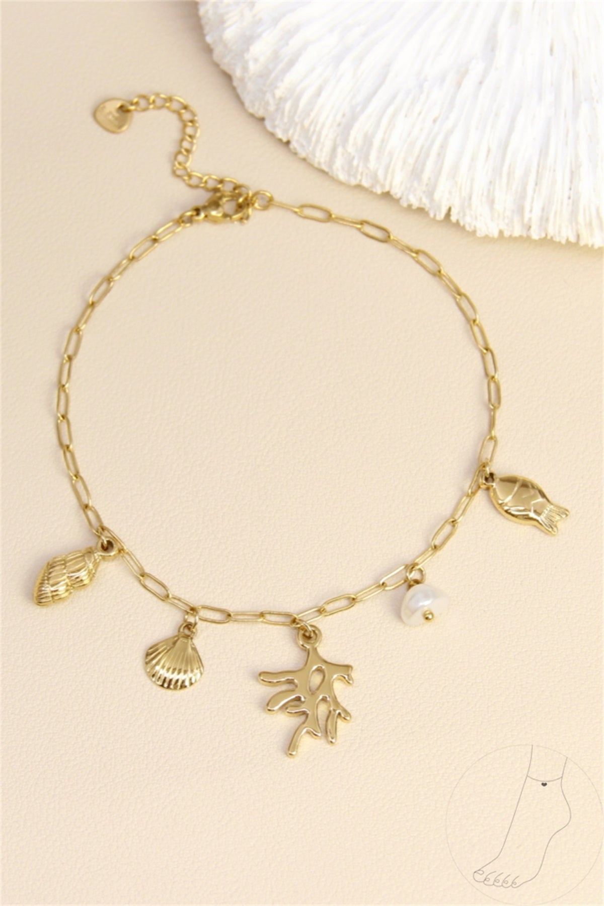 Bracelet de cheville Lila