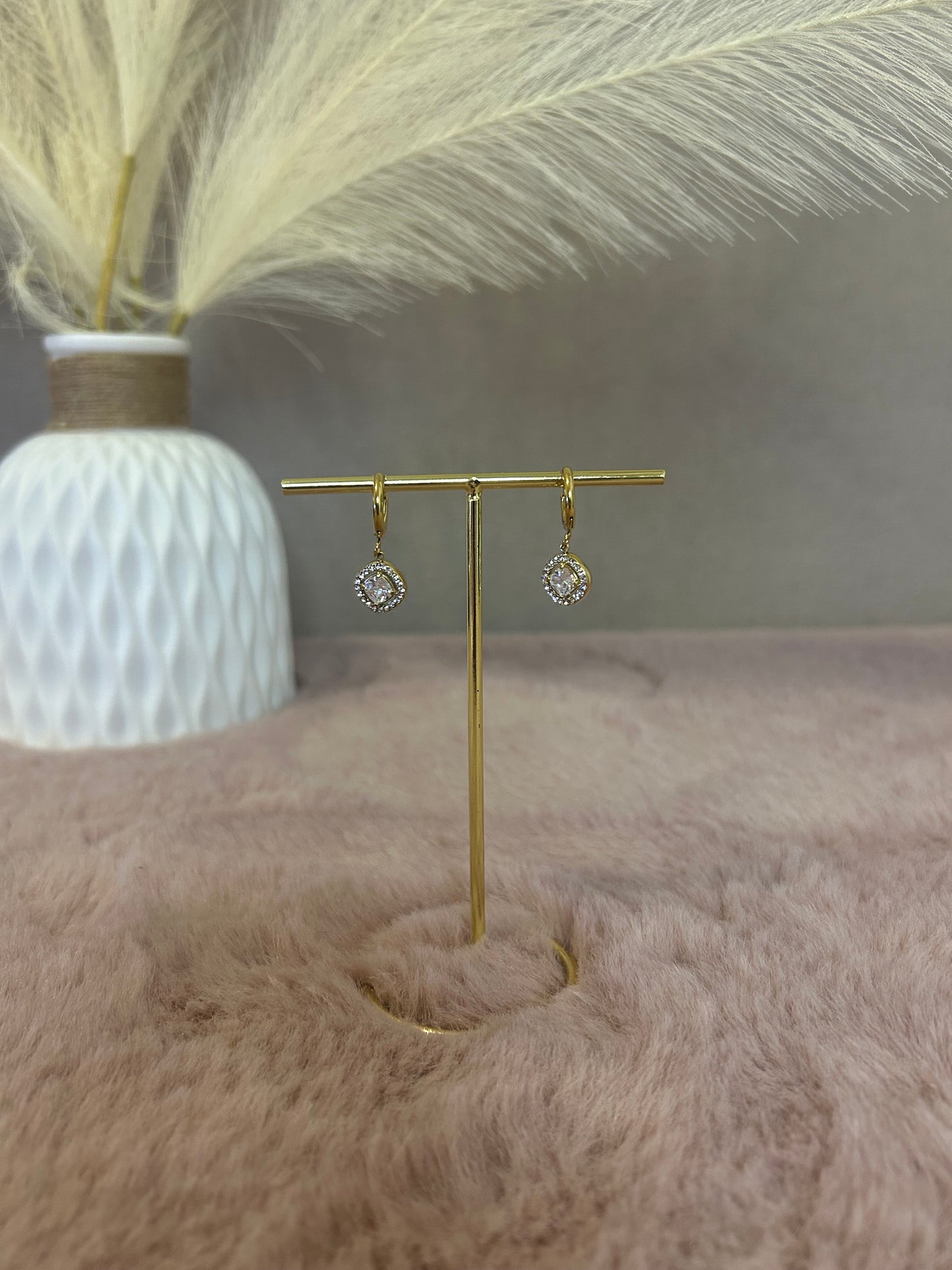 Boucles d'oreilles en acier inoxydable en doré  Marion