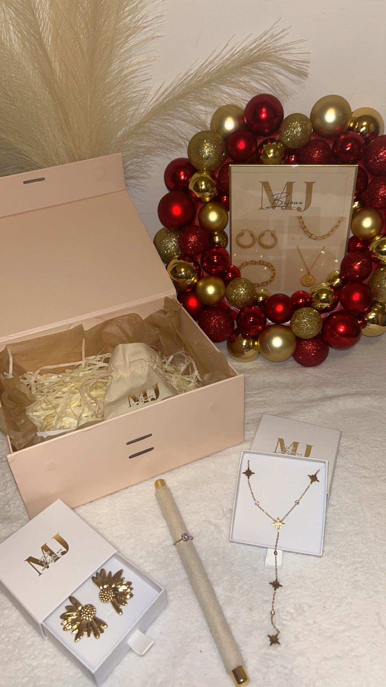 Coffret cadeau de Noël étoiles