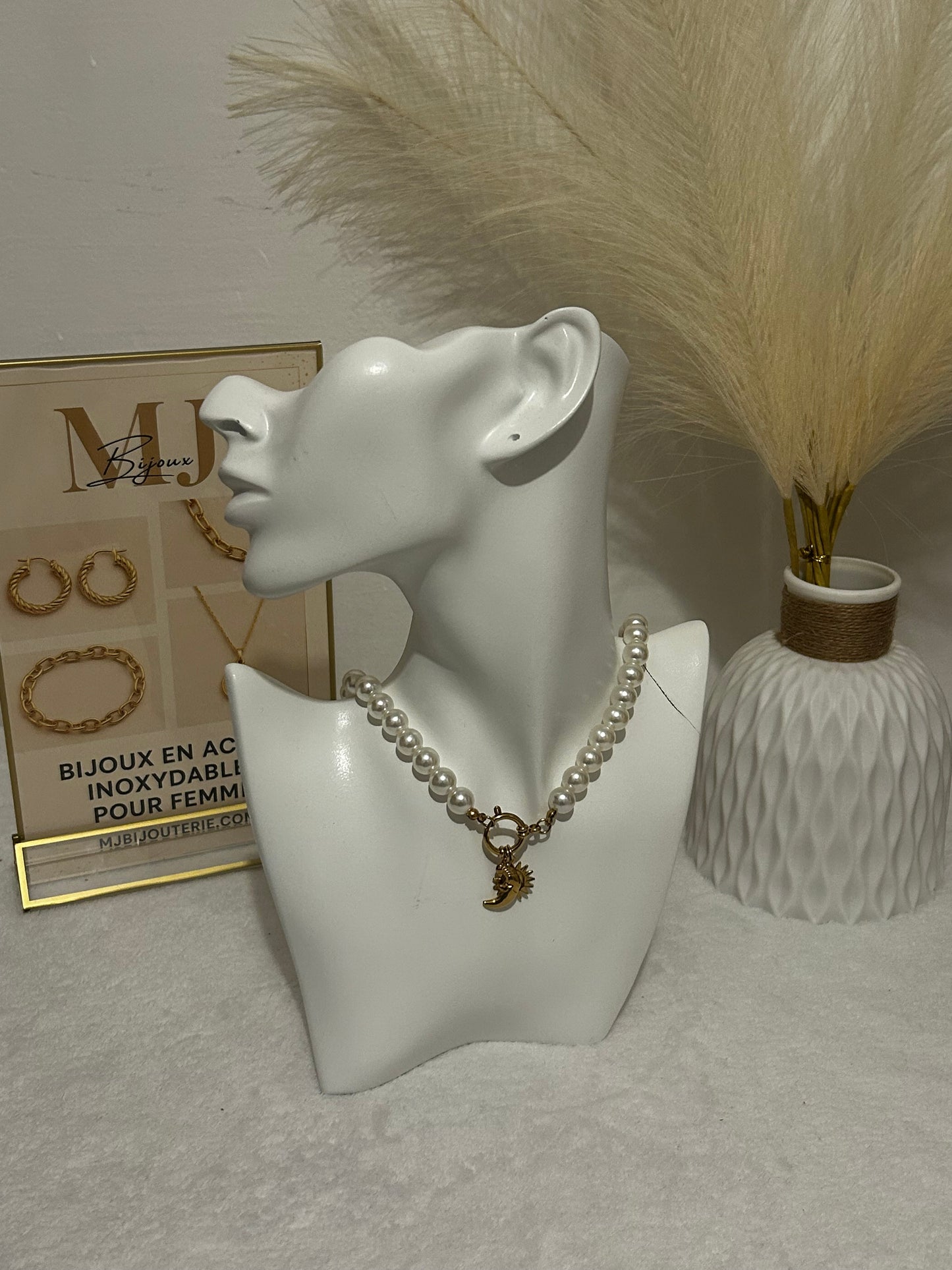 Collier doré en acier inoxidable "Angel"