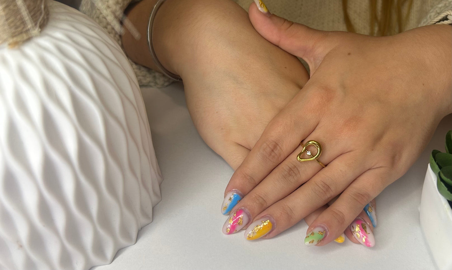 Bague "Louna" en acier inoxydable