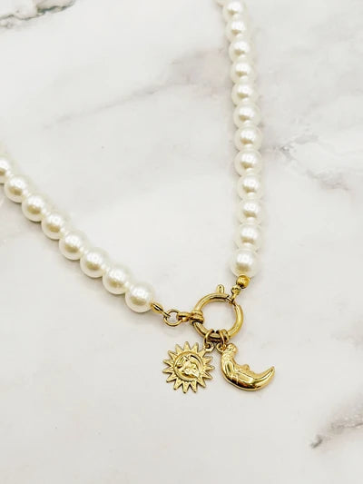 Collier doré en acier inoxidable "Angel"
