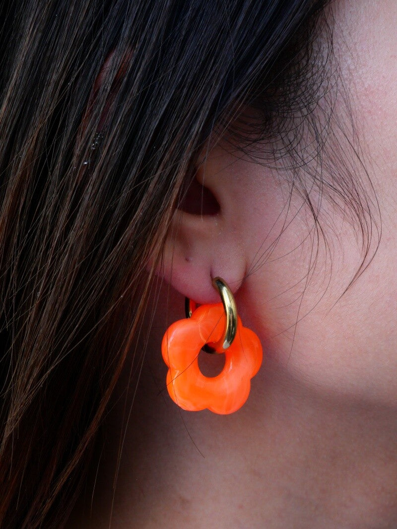 Boucles d’oreilles Ninon orange