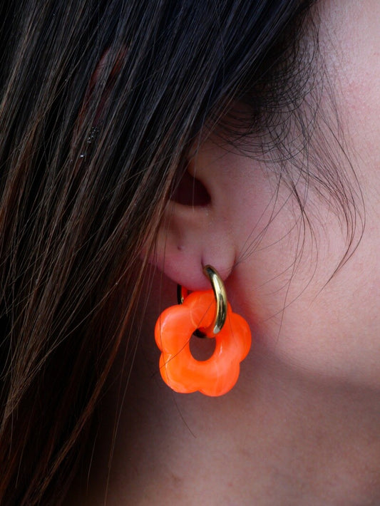 Boucles d’oreilles Ninon orange