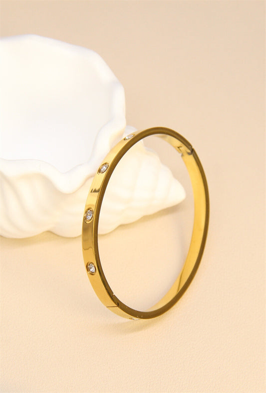 Bracelet jonc Mia en Doré